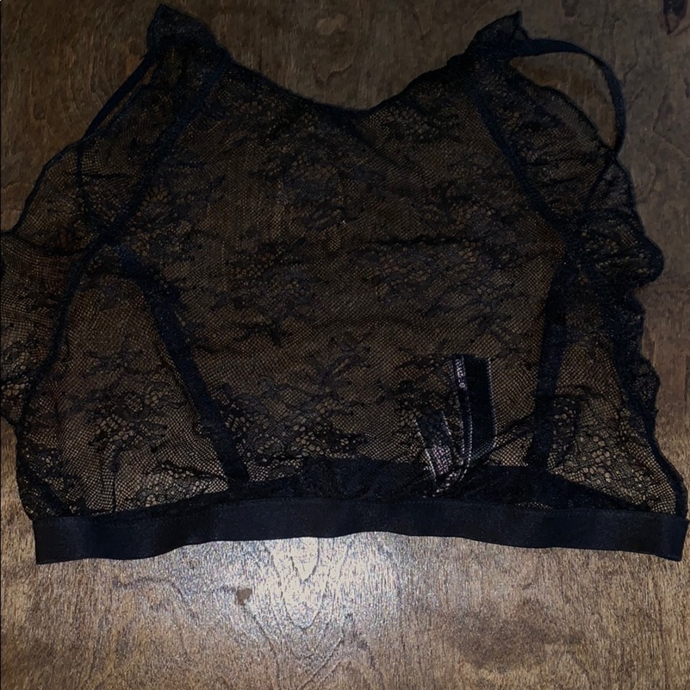 Victoria’s Secret Black Lace Lingerie Top